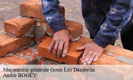Maçonnerie générale  goux-les-dambelin-25150 Andre BOGEY
