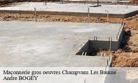 Maçonnerie gros oeuvres champvans-les-baume-25110 Andre BOGEY