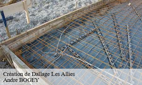 Création de Dallage  les-allies-25300 Andre BOGEY