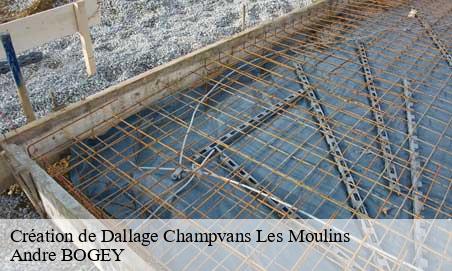 Création de Dallage  champvans-les-moulins-25170 Andre BOGEY