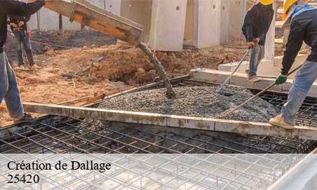 Création de Dallage courcelles-les-montbeliard-25420 Andre BOGEY