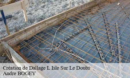 Création de Dallage l-isle-sur-le-doubs-25250 Andre BOGEY