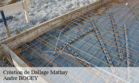 Création de Dallage  mathay-25700 Andre BOGEY