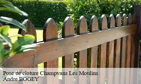 Pose de cloture  champvans-les-moulins-25170 Andre BOGEY