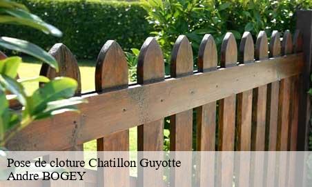 Pose de cloture  chatillon-guyotte-25640 Andre BOGEY