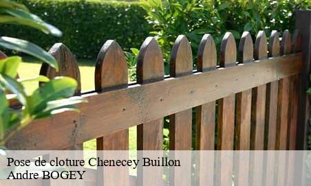 Pose de cloture  chenecey-buillon-25440 Andre BOGEY