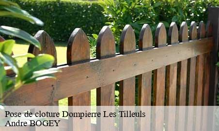 Pose de cloture  dompierre-les-tilleuls-25560 Andre BOGEY