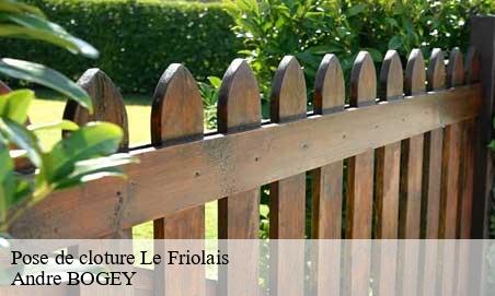 Pose de cloture  le-friolais-25120 Andre BOGEY