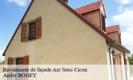 Ravalement de façade  arc-sous-cicon-25520 Andre BOGEY