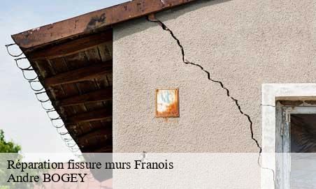 Réparation fissure murs  franois-25770 Andre BOGEY