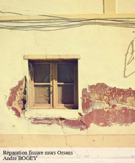 Réparation fissure murs  orsans-25530 Andre BOGEY