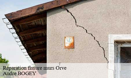 Réparation fissure murs  orve-25430 Andre BOGEY