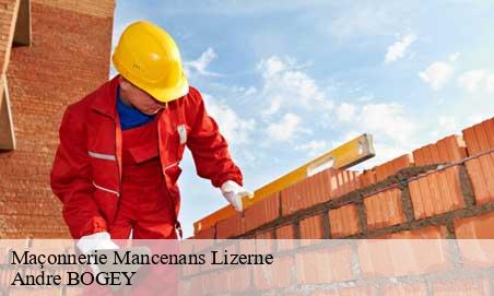 Maçonnerie mancenans-lizerne-25120 Andre BOGEY