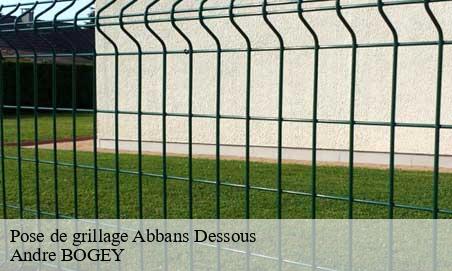 Pose de grillage  abbans-dessous-25320 Andre BOGEY