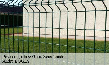 Pose de grillage  goux-sous-landet-25440 Andre BOGEY